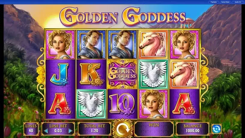 Golden Goddess slot screenshot 1