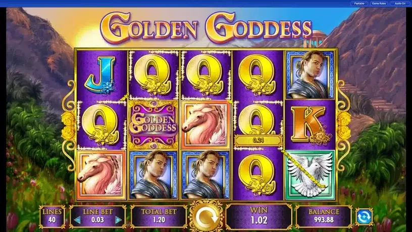 Golden Goddess slot screenshot 3