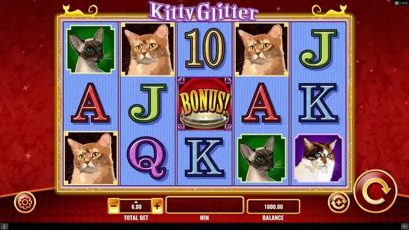 Kitty Glitter slot screenshot 1