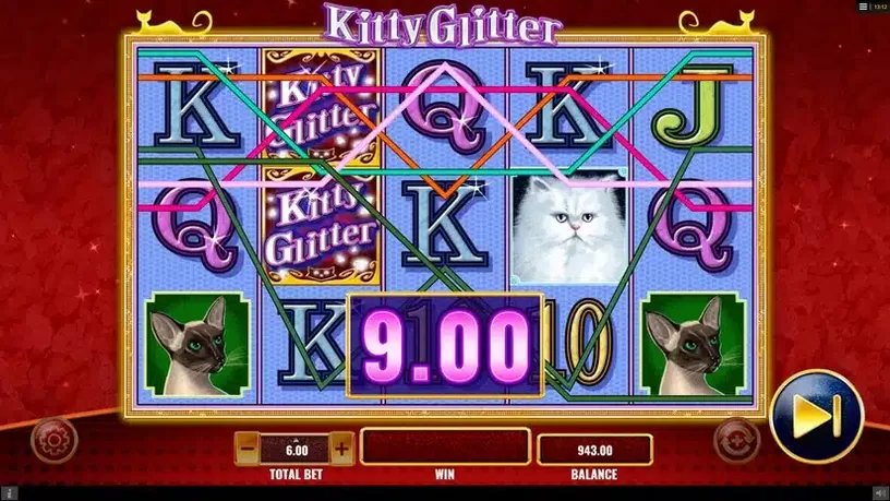 Kitty Glitter slot screenshot 3