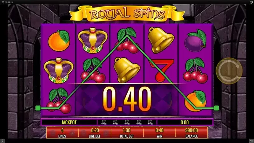 Royal Spins slot screenshot 2