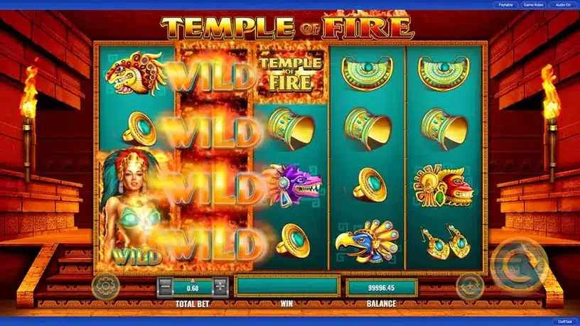 Temple of Fire slot screenshot 3