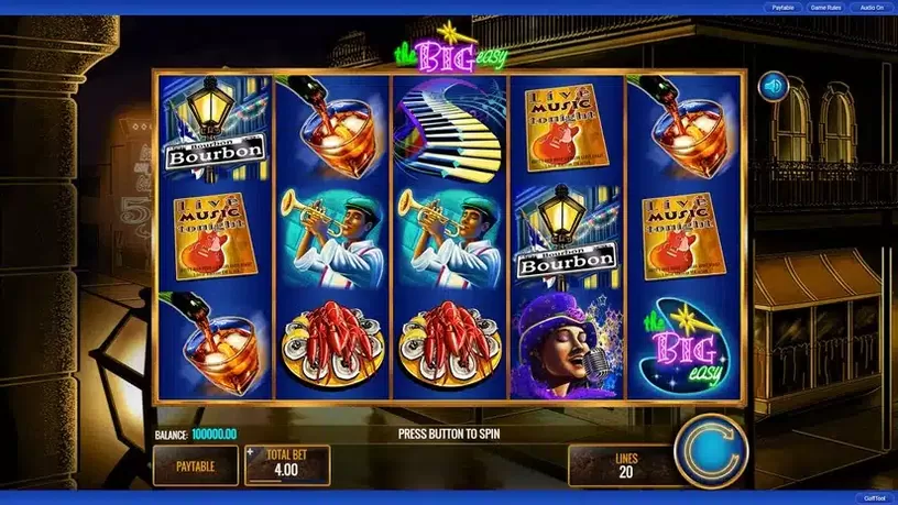 The Big Easy slot screenshot 1