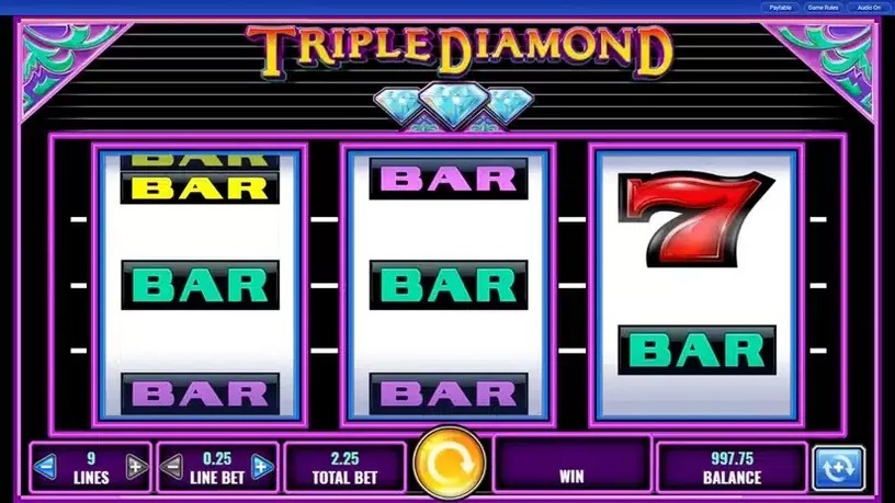Triple Diamond slot screenshot 1