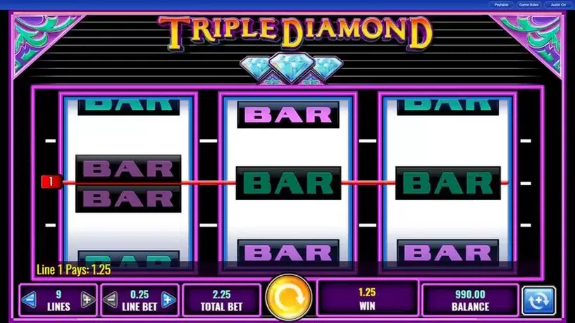 Triple Diamond slot screenshot 4