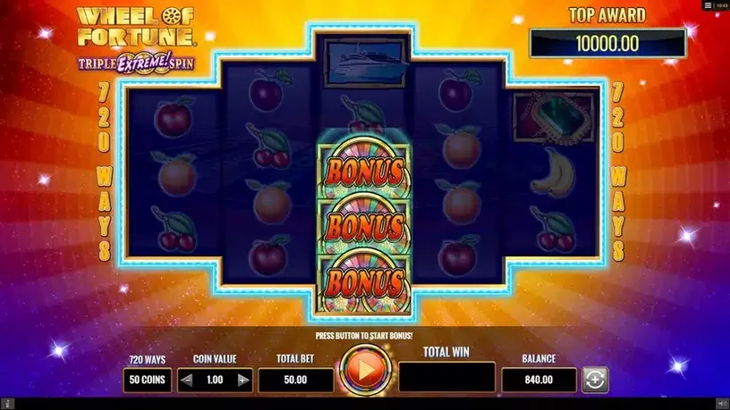 Wheel of Fortune Triple Extreme Spin slot screenshot 3