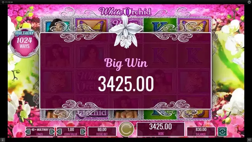White Orchid slot screenshot 4