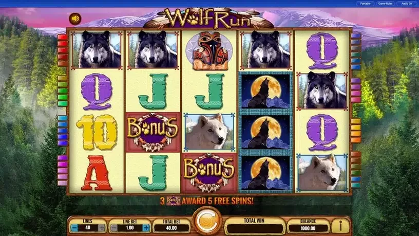 Wolf Run slot screenshot 1