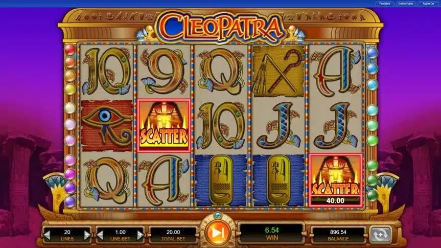 Cleopatra slot screenshot 3