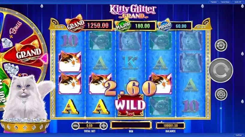 Kitty Glitter Grand slot screenshot 2