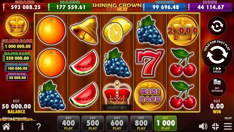 Shining Crown Cash Heat slot screenshot 1
