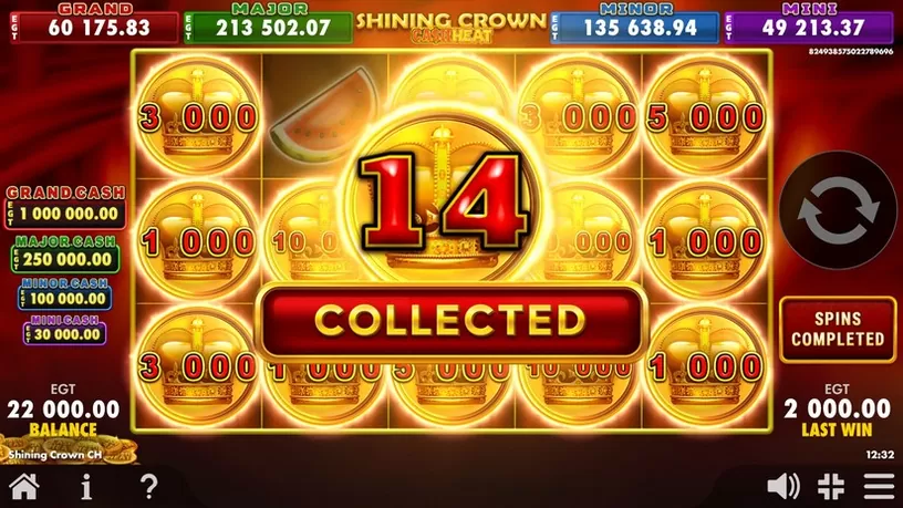 Shining Crown Cash Heat slot screenshot 6