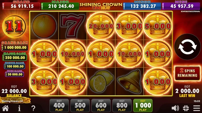 Shining Crown Cash Heat slot screenshot 5