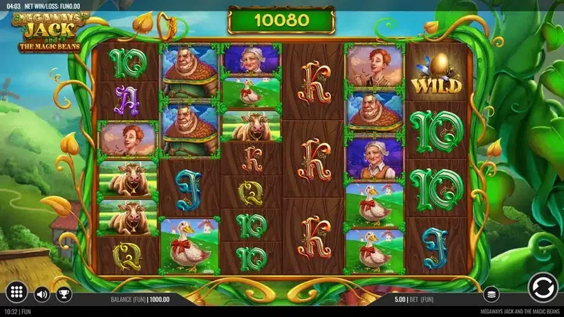 Megaways Jack and The Magic Beans slot screenshot 1