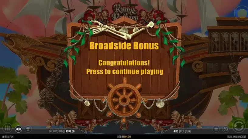 Rum and Raiders slot screenshot 2
