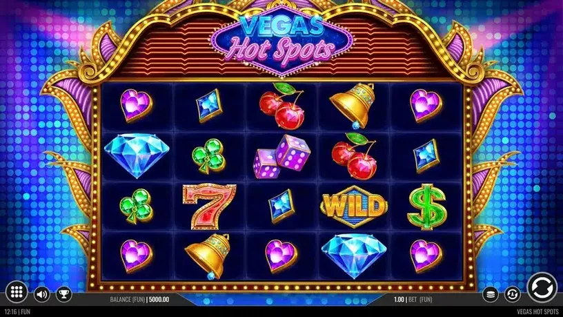 Vegas Hot Spots slot screenshot 1