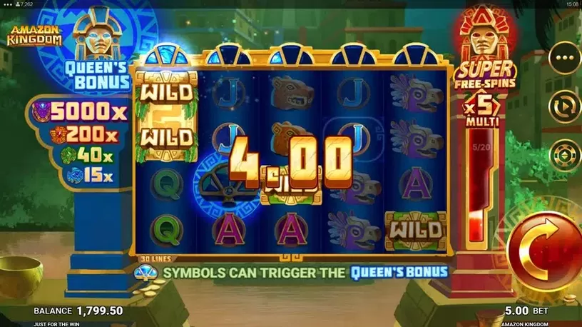 Amazon Kingdom slot screenshot 4