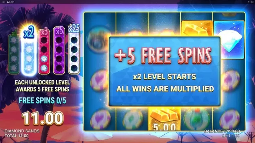 Diamond Sands slot screenshot 7