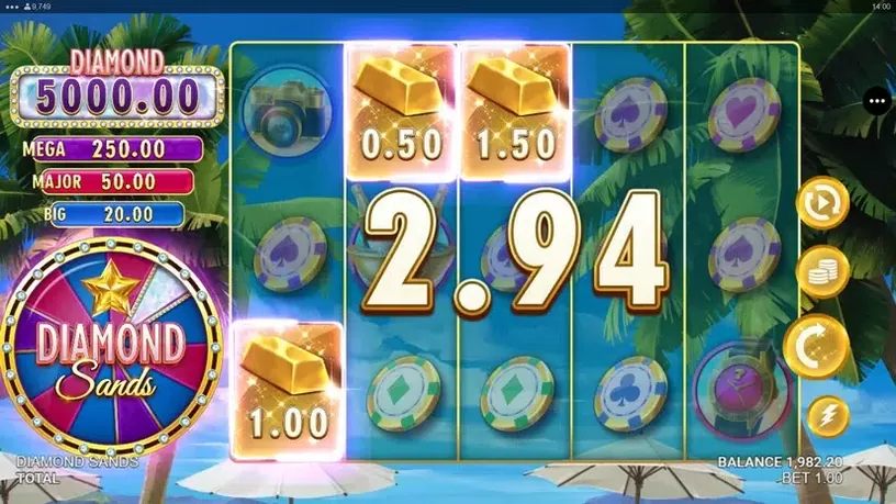 Diamond Sands slot screenshot 3