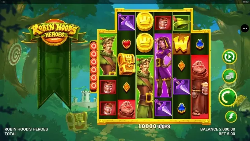 Robin Hood’s Heroes slot screenshot 1