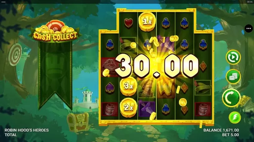 Robin Hood’s Heroes slot screenshot 4