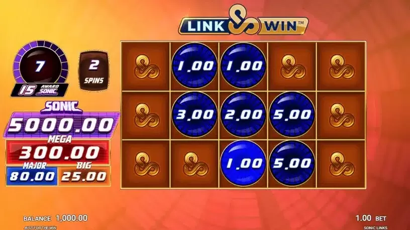 Sonic Links slot screenshot 3