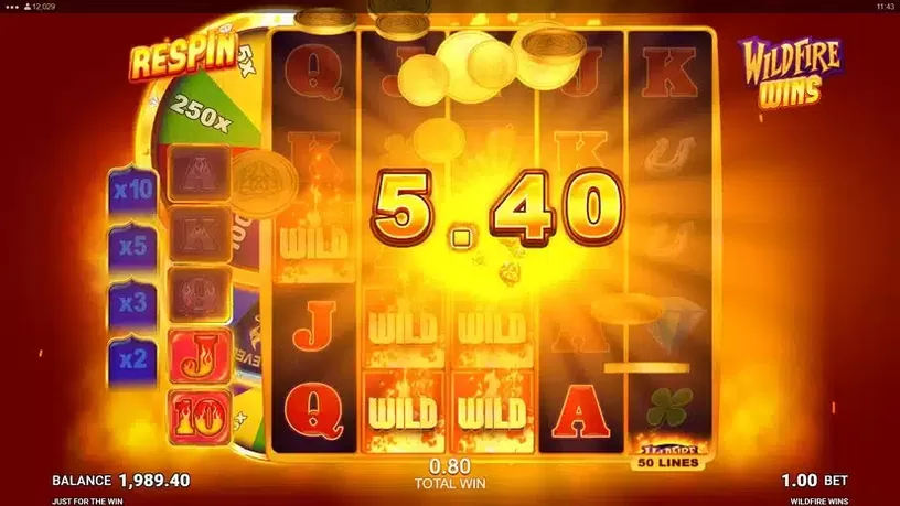 Wildfire Wins slot screenshot 4