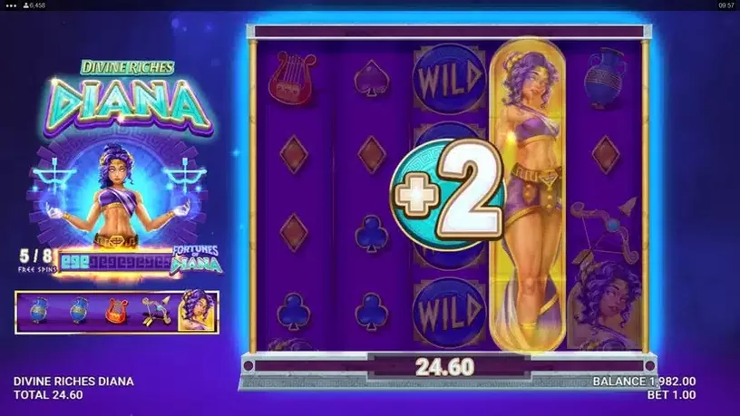 Divine Riches Diana slot screenshot 7