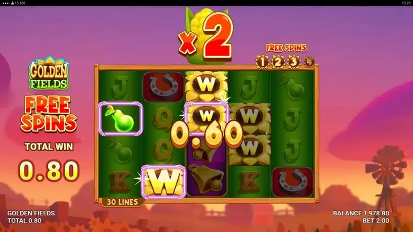 Golden Fields slot screenshot 3