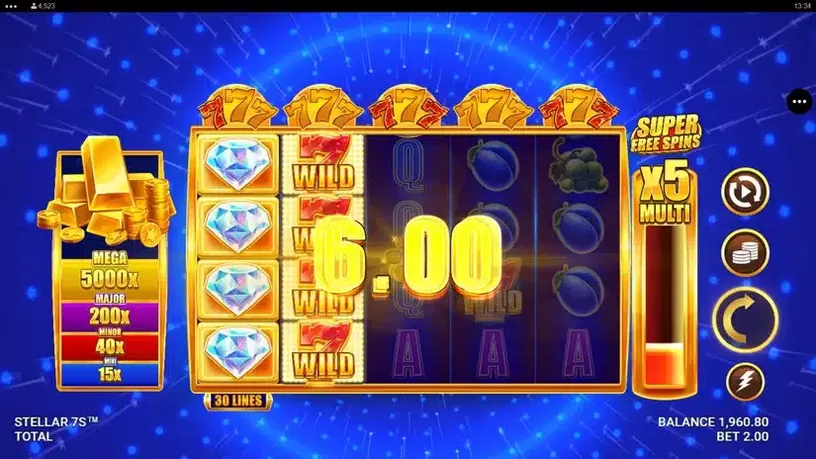 Stellar 7s slot screenshot 4