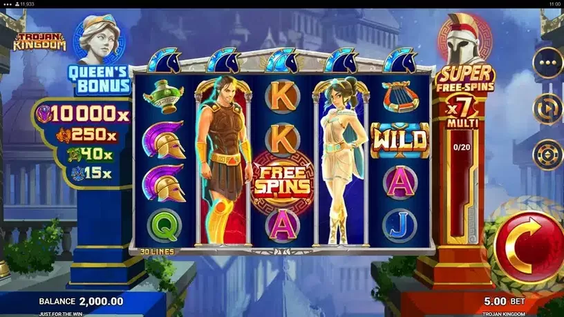Trojan Kingdom slot screenshot 1