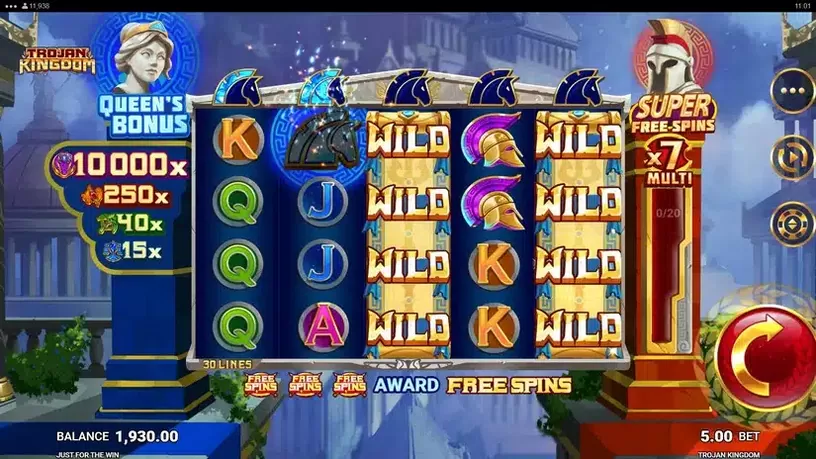 Trojan Kingdom slot screenshot 4