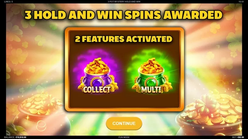 3 Pot Mystery Hold and Win slot screenshot 2