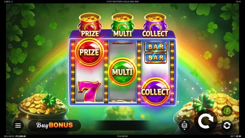 3 Pot Mystery Hold and Win slot screenshot 1