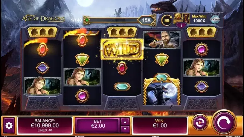 Age of Dragons slot screenshot 1