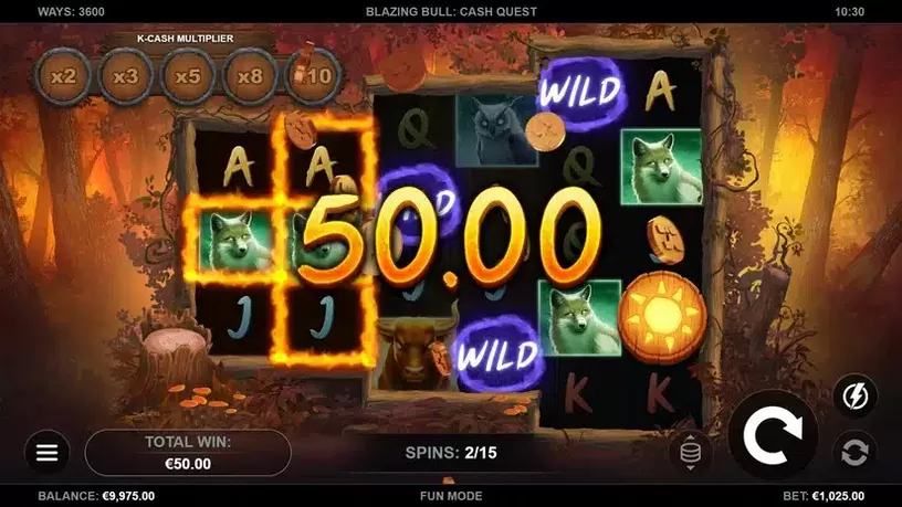 Blazing Bull: Cash Quest slot screenshot 4