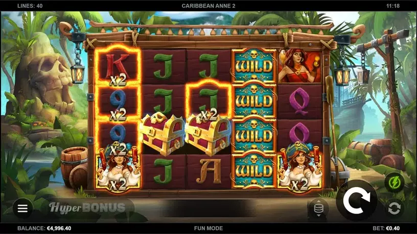Caribbean Anne 2 slot screenshot 2