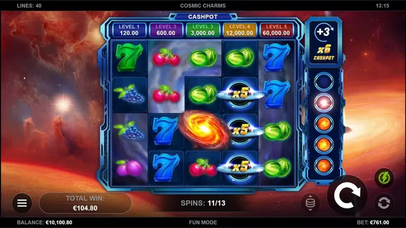 Cosmic Charms slot screenshot 5