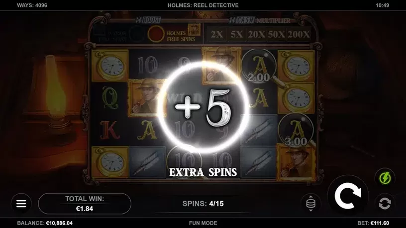 Holmes: Reel Detective slot screenshot 4