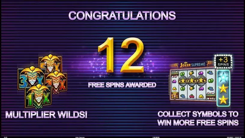 Joker Supreme slot screenshot 4