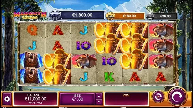 Mammoth Chase slot screenshot 1