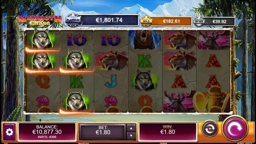 Mammoth Chase slot screenshot 4