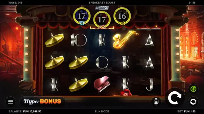 Speakeasy Boost slot screenshot 2