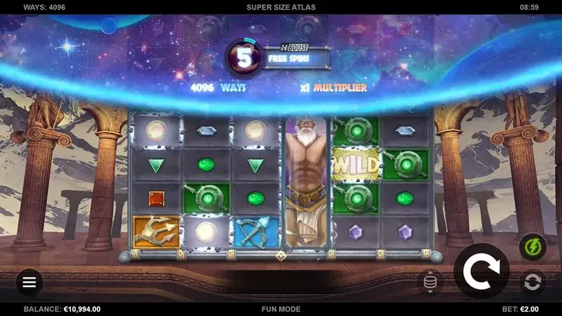 Super Size Atlas slot screenshot 2