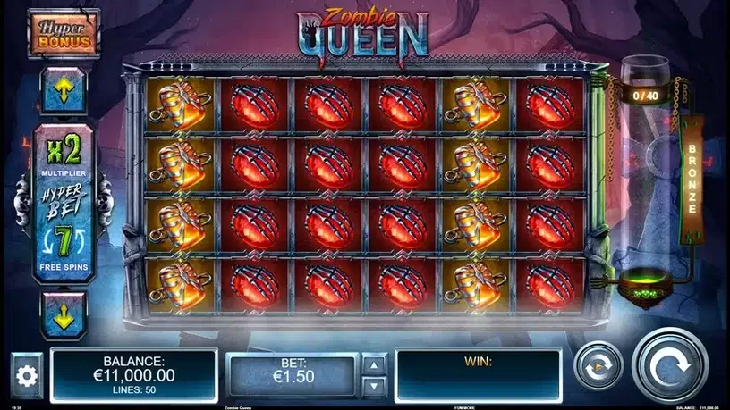 Zombie Queen slot screenshot 1