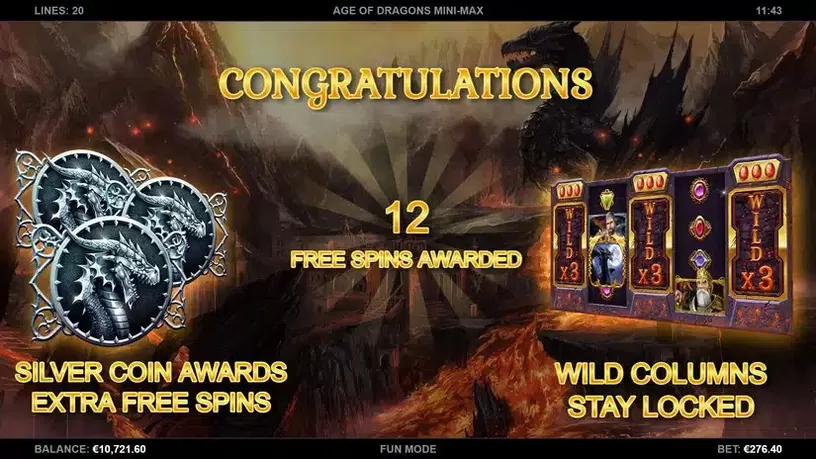 Age of Dragons Mini Max slot screenshot 2