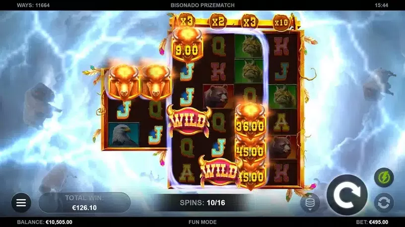 Bisonado PrizeMatch slot screenshot 5