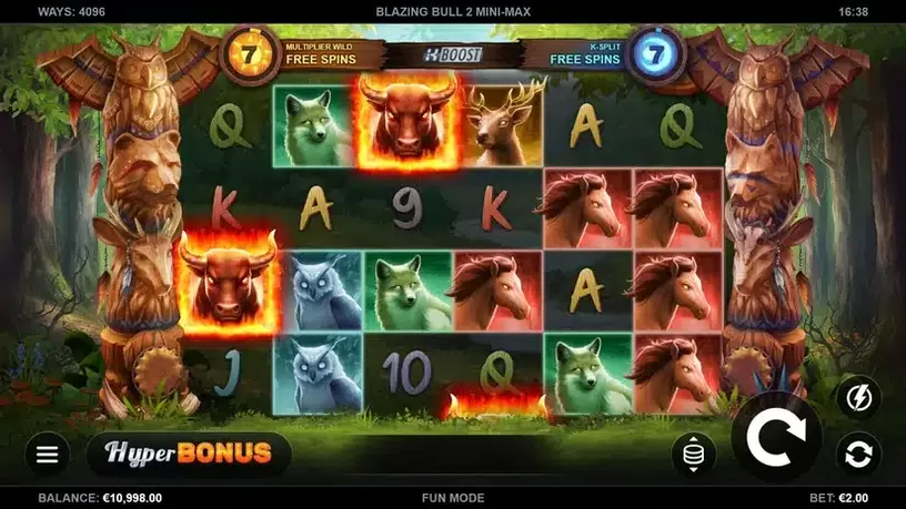 Blazing Bull 2 Mini-Max slot screenshot 1