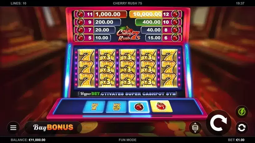 Cherry Rush 7s slot screenshot 1