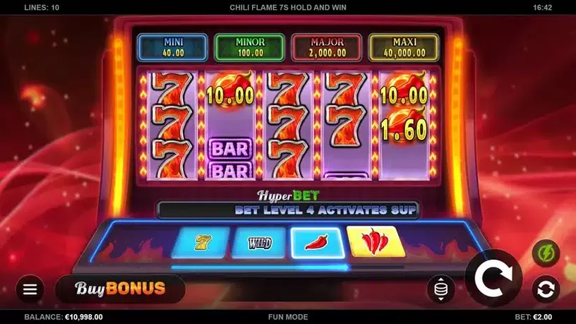 Chili Flame 7s Hold and Win slot screenshot 3
